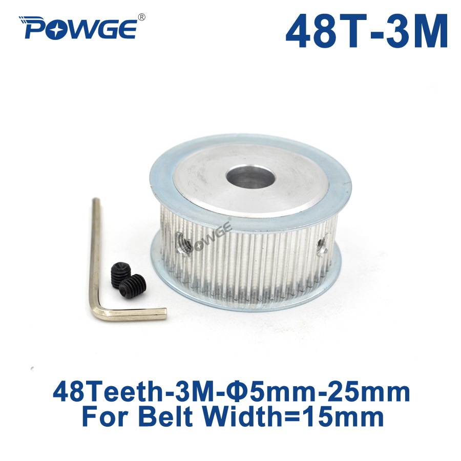 POWGE 48 Teeth HTD 3M Ÿ̹ Ǯ  5/6/6.35/8/10/1..